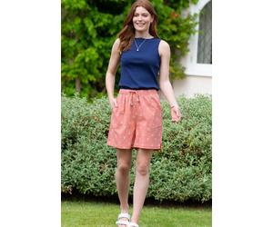 Kite Women's Eype Slub Weave Shorts Coco Palm in Orange | Size: 6