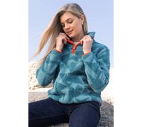 Kite Women's Geo Purbeck 1/4 Zip Teddy Fleece in Blue | Size: XL Kite Blue XL