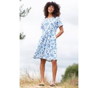 Kite Women's Harbour Slub Jersey Dress Toucan Do It in Blue | Size: Large Kite Blue L