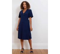Kite Women's Highcliffe Slub Jersey Wrap Dress Midnight | Size: 6