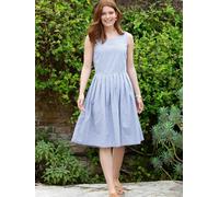 Kite Womens Organic Chesil Ticking Dress - 10 - Navy