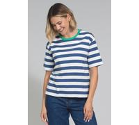 Kite Women's Oxbridge Jersey T-Shirt Navy Stripe | Size: 14 Kite Navy 14