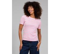 Kite Women's Portesham Jersey T-Shirt Azalea Stripe in Pink | Size: 16