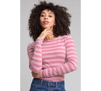 Kite Women's Portesham Jersey T-Shirt Heather Stripe in Pink | Size: 12