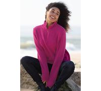 Kite Women's Purbeck 1/4 Zip Teddy Fleece Fuchsia in Pink | Size: Small Kite Pink S