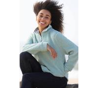 Kite Women's Purbeck 1/4 Zip Teddy Fleece Soft Thyme in Green | Size: Large Kite Green L