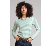 Kite Women's Tarrant Jersey T-Shirt Seafoam Stripe in Green | Size: 8