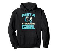 Kiteboarding Kitesurfer - Just A Kiteboarding Girl Pullover Hoodie