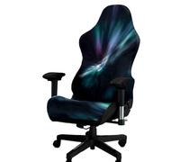 Kitegrese Printed Gaming Chair Slipcover, Cat Scratch Proof Stretchable Game Chair Cover with Arms Cover(D)