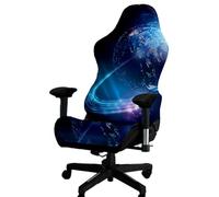 Kitegrese Printed Gaming Chair Slipcover, Cat Scratch Proof Stretchable Game Chair Cover with Arms Cover(H)