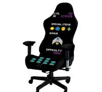 Kitegrese Printed Gaming Chair Slipcover, Cat Scratch Proof Stretchable Game Chair Cover with Arms Cover(J)