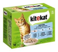KITEKAT Fish Box in Jelly 12 x 85 g Cat Food Wet Food