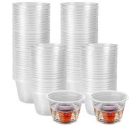 KITERI Jager Bomb Shot Glasses, 100 Pack Plastic Bomb Shot Cups Reusable Plastic Cups Clear Bomb Shot Cups 25ml Shot with 160ml Chaser Bomb Shot Glasses for Layered Shots