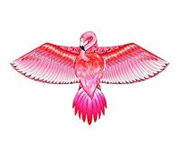 Kites for Adults Creative Flamingo-Shaped Kite Outdoor Park Large Flying Toy with Fiberglass Pole Support Easy to Fly in The Breeze Unique Gift (Size : 5.6ft+328ft line) (5.6ft+1312ft line)