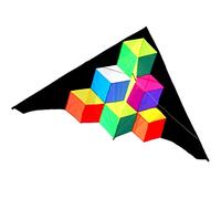 Kites for Adults Giant Creative Colorful Triangle Square Kite Kite Flying in The Outdoor Park Easy to Fly Gifts for Friends (Size : 9.2ft+Tail) (9.2ft)