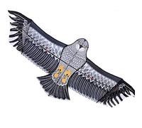 Kites for Adults Giant Huge Simulation Eagle Kite Outdoor Family Entertainment Flying Game Toys Easy to Fly (Color : Gray Size : 11.8ft)