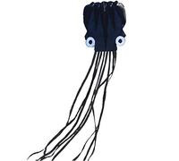 Kites for Adults Huge Creative Octopus Kite Outdoor Non-Skeleton Personalized Aerial Toys Easy to Fly in The Breeze Suitable for Parks Beaches (Color : Black B Size : 18ft) (Black a 18ft+1640ft line