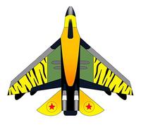 Kites for Boys Creative and Cool Sci-fi Combat Aircraft Kite Outdoor Beach Air Flying Games Easy to Fly in The Breeze Gifts for Boys (Color : Red Size : 3.6ft+328ft line) (Yellow 3.6ft+853ft line)