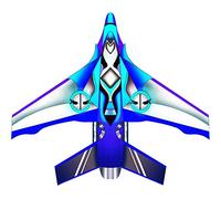 Kites for Boys Creative and Cool Sci-fi Combat Aircraft Kite Outdoor Beach Air Flying Games Easy to Fly in The Breeze Gifts for Boys (Color : Red Size : 3.6ft+328ft line) (Blue 3.6ft+1312ft line)