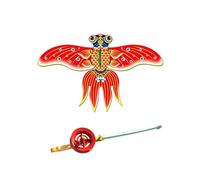 Kites for Kids Ages 4-8 Easy to Fly, Fishing Rod Kite Set with Dynamic Blue Eagle Design, Telescopic Pole for Outdoor Play, Children's Flying Toy with Adjustable Line