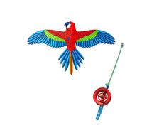 Kites for Kids Easy to Fly, Fishing Rod Kite Set with Dynamic Eagle Design, Telescopic Pole for Outdoor Play, Children's Flying Toy with Adjustable Line