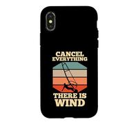 Kitesurf Kitesurfing Surfer Cancel Everything There Is Wind Case for iPhone X/XS