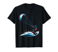 Kitesurfer Evolution Series Walking Human Kite Flying Pilot T-Shirt