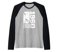 Kitesurfer Kitesurfing Birthday Vintage 1960 Born Kitesurf Raglan Baseball Tee