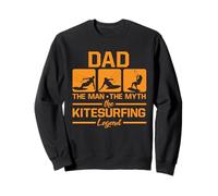 Kitesurfing Dad The Man Myth Legend Father Kiter Kiteboarder Sweatshirt