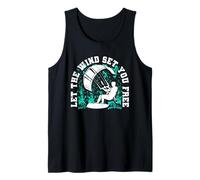 Kitesurfing Kiteboarding Let The Wind Set You Free Tank Top