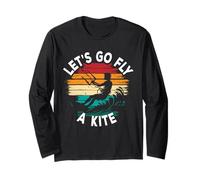 Kitesurfing Kiteboarding Let's Go Fly A Kite Long Sleeve T-Shirt