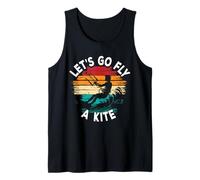 Kitesurfing Kiteboarding Let's Go Fly A Kite Tank Top