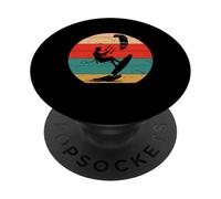 Kitesurfing Kiteboarding Vintage Style Extreme Ocean Sport PopSockets Adhesive PopGrip