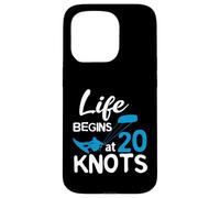 Kitesurfing Life Begins At 20 Knotes Kitesurfer Kiten Kite Case for iPhone 15 Pro