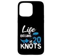 Kitesurfing Life Begins At 20 Knotes Kitesurfer Kiten Kite Case for iPhone 15 Pro Max