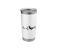 Kitesurfing Pulse Line Cardiogram Stainless Steel Insulated Tumbler