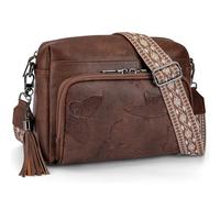 KITEVIUN Crossbody Bags for Women Vegan Leather Crossbody Purses Lightweight Women's Shoulder Handbags with Tassel, 2-coffee, Fashion