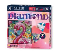 Kitfix - Diamond Art - Flamingo - Diamond Painting for Children 6+ - 20 x 20cm - Present for Girls and Boys, Adults - 2027