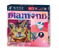 Kitfix - Diamond Art - Kitten - Diamond Painting for Children 6+ - 20 x 20cm - Present for Girls and Boys, Adults - 2022