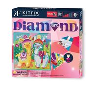 Kitfix - Diamond Art - Llama - Diamond Painting for Children 6+ - 20 x 20cm - Present for Girls and Boys, Adults - 2408