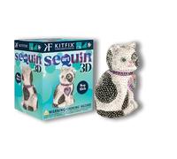 Kitfix - Sequin Art 3D - Creative Set - Craft Kit for Adults, Teenagers and Children Aged 8+ (Cat)