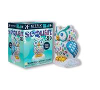 Kitfix - Sequin Art 3D - Creative Set - Craft Kit for Adults, Teenagers and Children Aged 8+ (Owl)