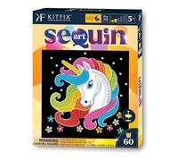 Kitfix - Sequin Art 60-20 x 20cm- Unicorn - 60min Craft Project - Craft Kit for Young Children Aged 5+ - 2015