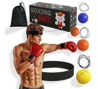 KitGody Boxing Reflex Ball Set - 3 Different Sizes for Beginners to Advanced - Hand Eye Coordination & Reaction Speed Training Equipment for Adult, Kids, Men, Women - Includes Oxford Bag & Gift Box