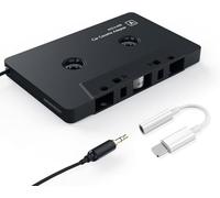 Kitgody Car Audio aux Cassette Adapter and a Smartphone to 3.5 mm Headphone Jack Adapter,Compatible for iphone,ipad and all apple IOS system Devices
