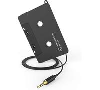 Kitgody Cassette Adapter for Car - 3.5mm Aux Tape Adapter with Cable, Car Audio Cassette to Aux Converter (Black)
