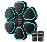 KitGody Music Boxing Machine, Smart Bluetooth Punching Machine with RGB Lights, 9 Modes & 9 Speeds, LED Counter, Large Striking Area, No Drill, Boxing Gloves Included for Adults Kids Home Gym