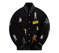 KITH x STAR WARS For Golden Bear Varsity Jacket 'Black' KHM010060-001 XS