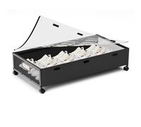 KITHELP Under Bed Storage Containers with Wheels, underbed shoe storage organizer with Removable Lids, Large rolling under bed storage dresser drawers for Clothes Toys Shoes Blankets, Liiyly-UBS-1