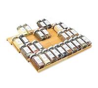 KitHero 4 Tier Spice Drawer Organizer - 8 Bamboo Shelves for Cabinet, Drawer, Counter, Kitchen Seasoning, 18 inches wide x 15.8 inches deep (can hold up to 40)